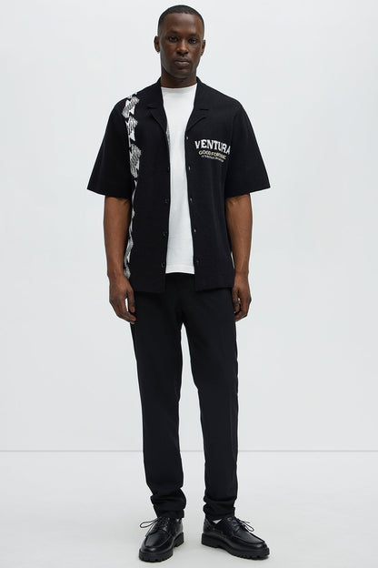 Tall Modern Stretch Slim Trouser - Black