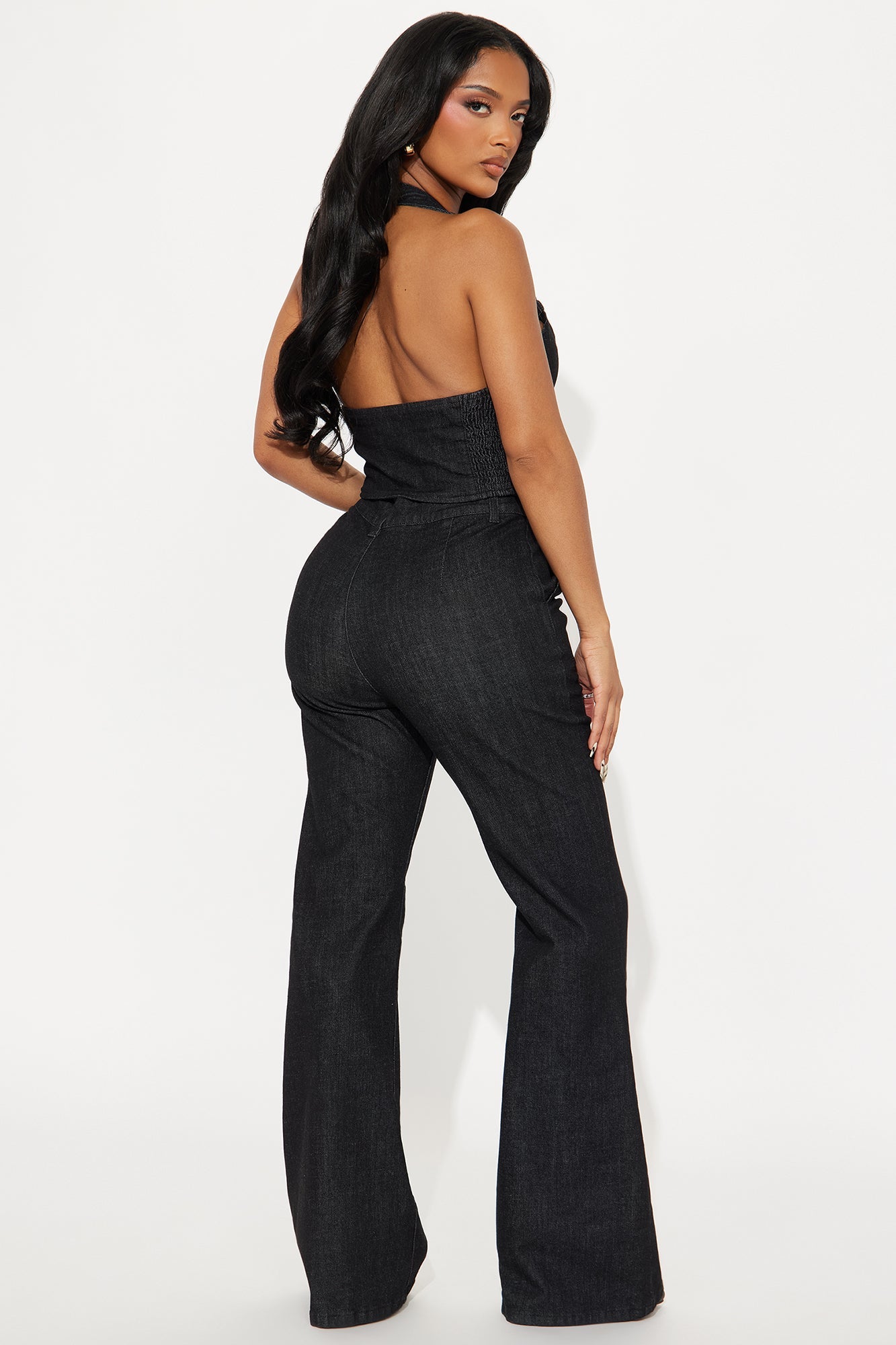 The Sabrina Vest Pant Set - Dark Wash