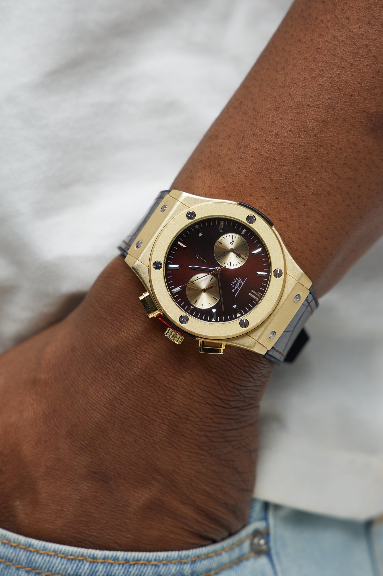 Kilimanjaro Watch - Gold/Brown