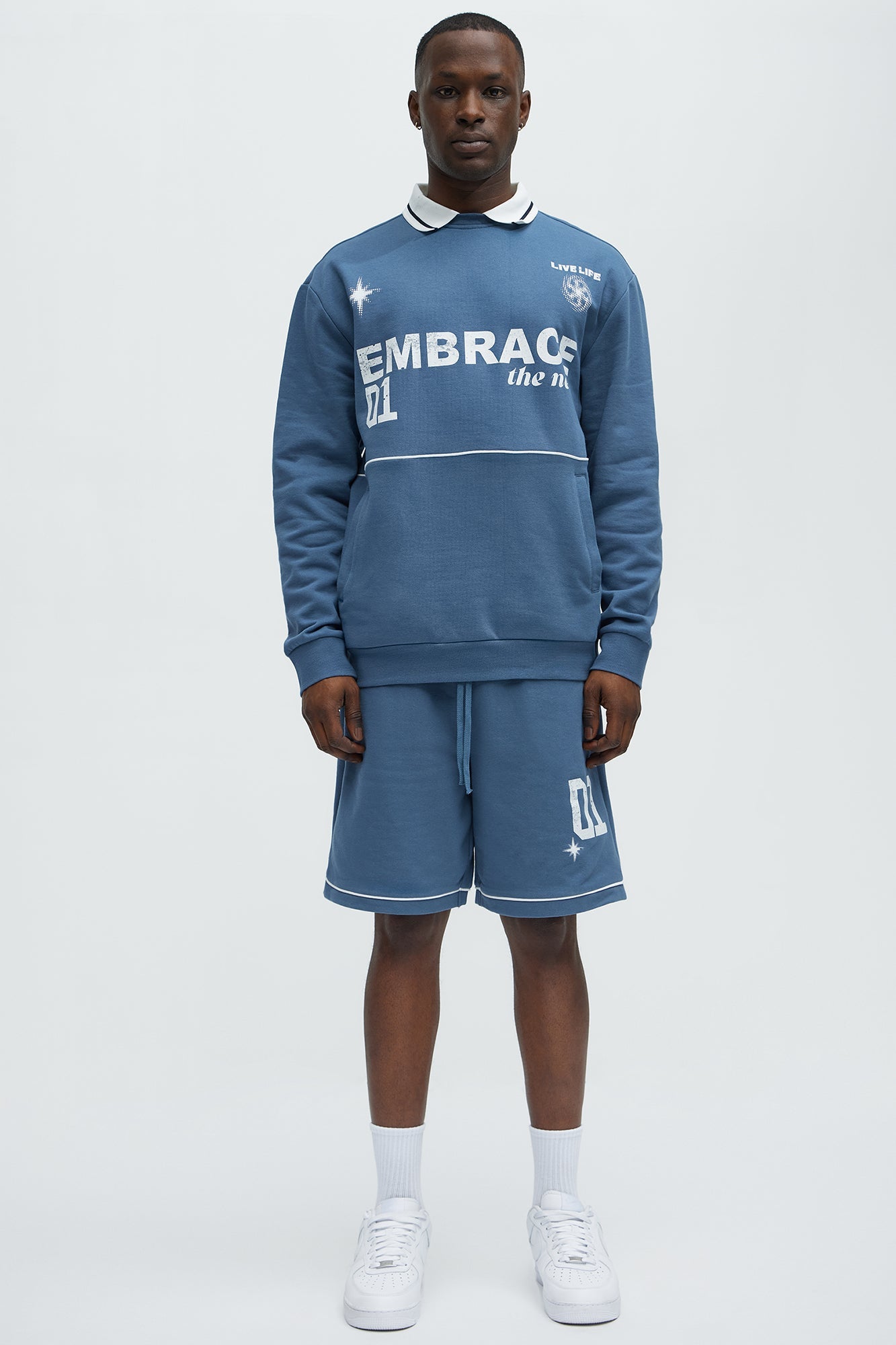Embrace The New Sweatshorts - Blue