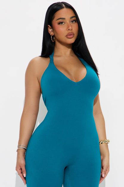 Endless Memories Capri Jumpsuit - Teal
