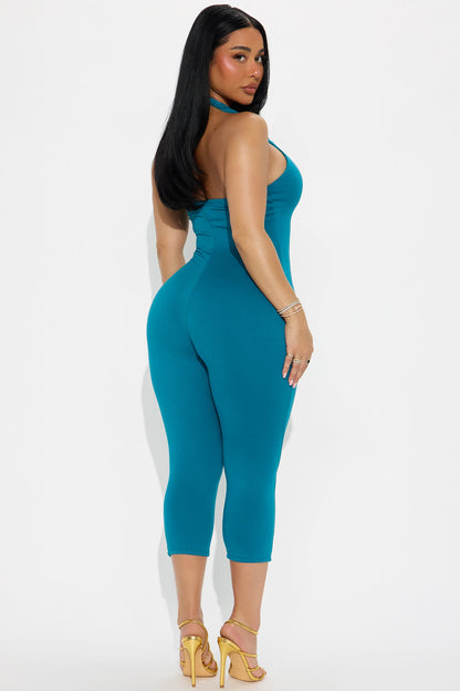 Endless Memories Capri Jumpsuit - Teal
