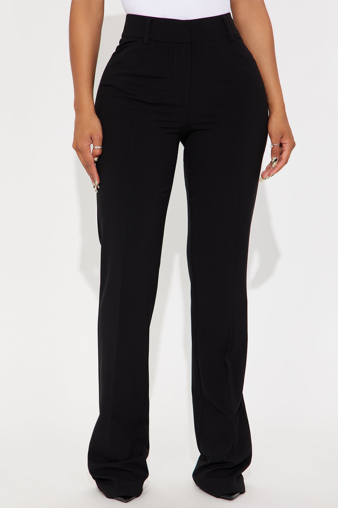 Tall Tasha Dressy High Rise Pants - Black