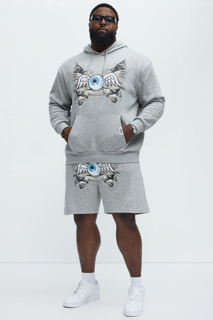 Von Dutch Legendary Hoodie - Heather Grey