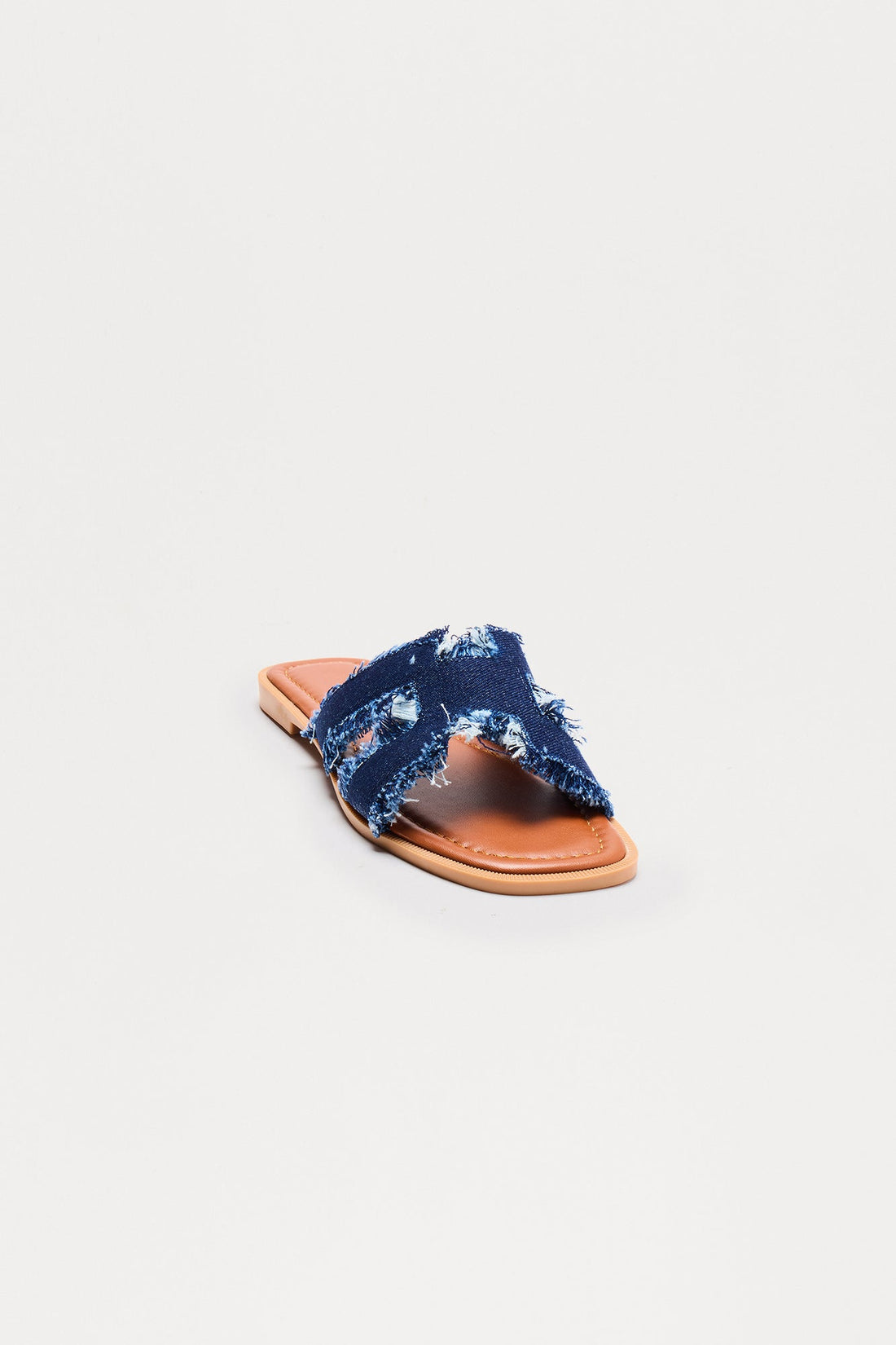 Tucker Distressed Sandals - Dark Denim