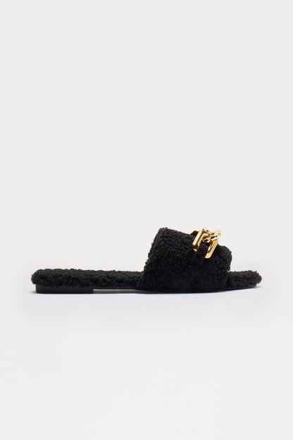 Grady Sherpa Hardware Sandals - Black