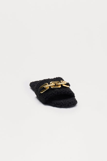 Grady Sherpa Hardware Sandals - Black