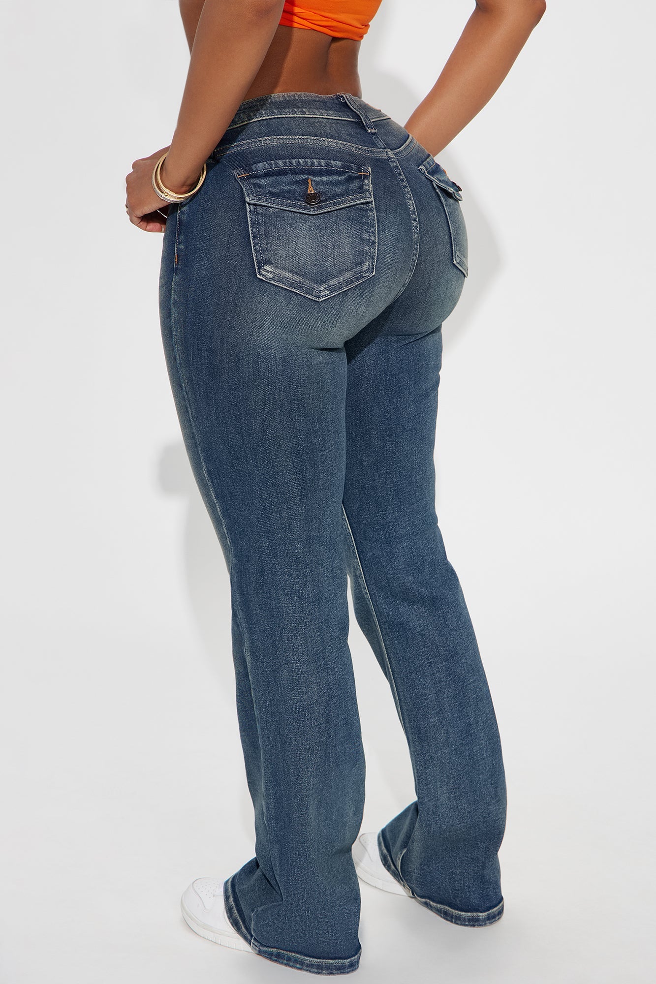 Catch You Up Bootcut Jeans - Dark Wash