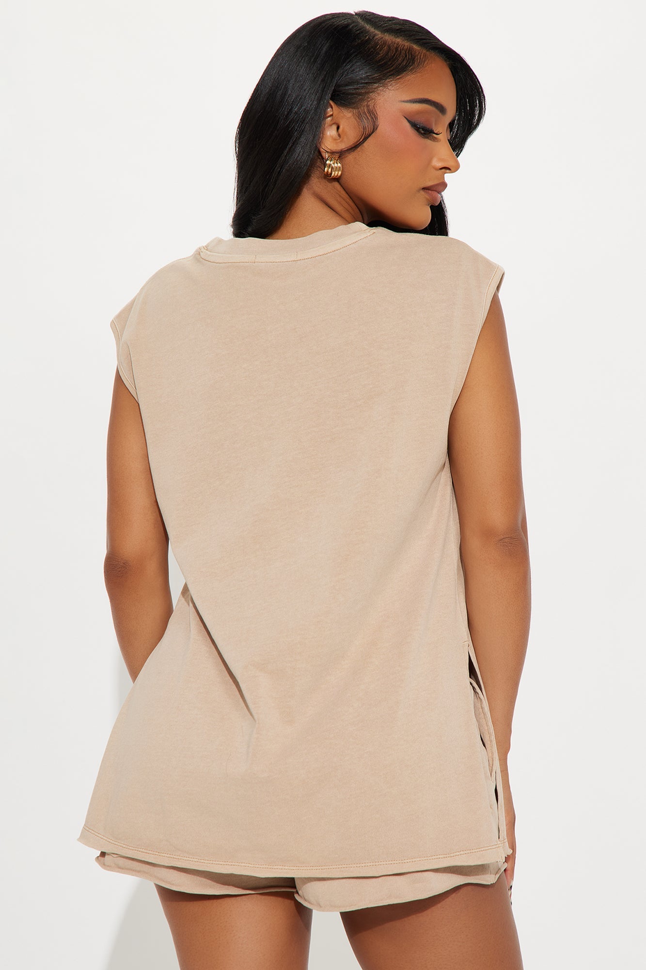 Get Ready With Me Short Set - Taupe