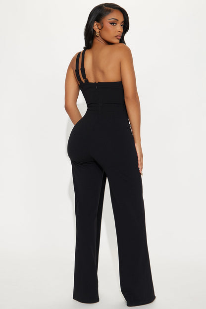 Styled for Success Jumpsuit - Black/combo