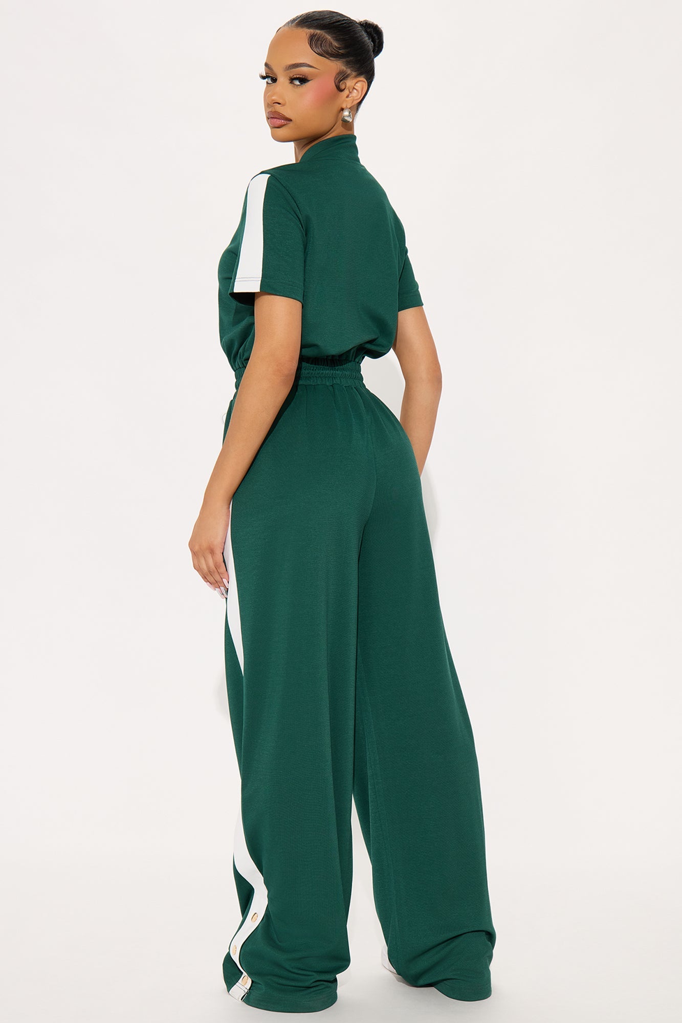 Lianna Short Sleeve Jumpsuit - Hunter