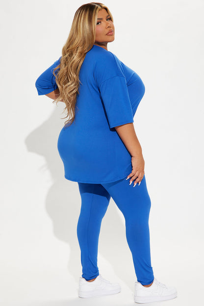 Weekend Vibes Legging Set - Royal