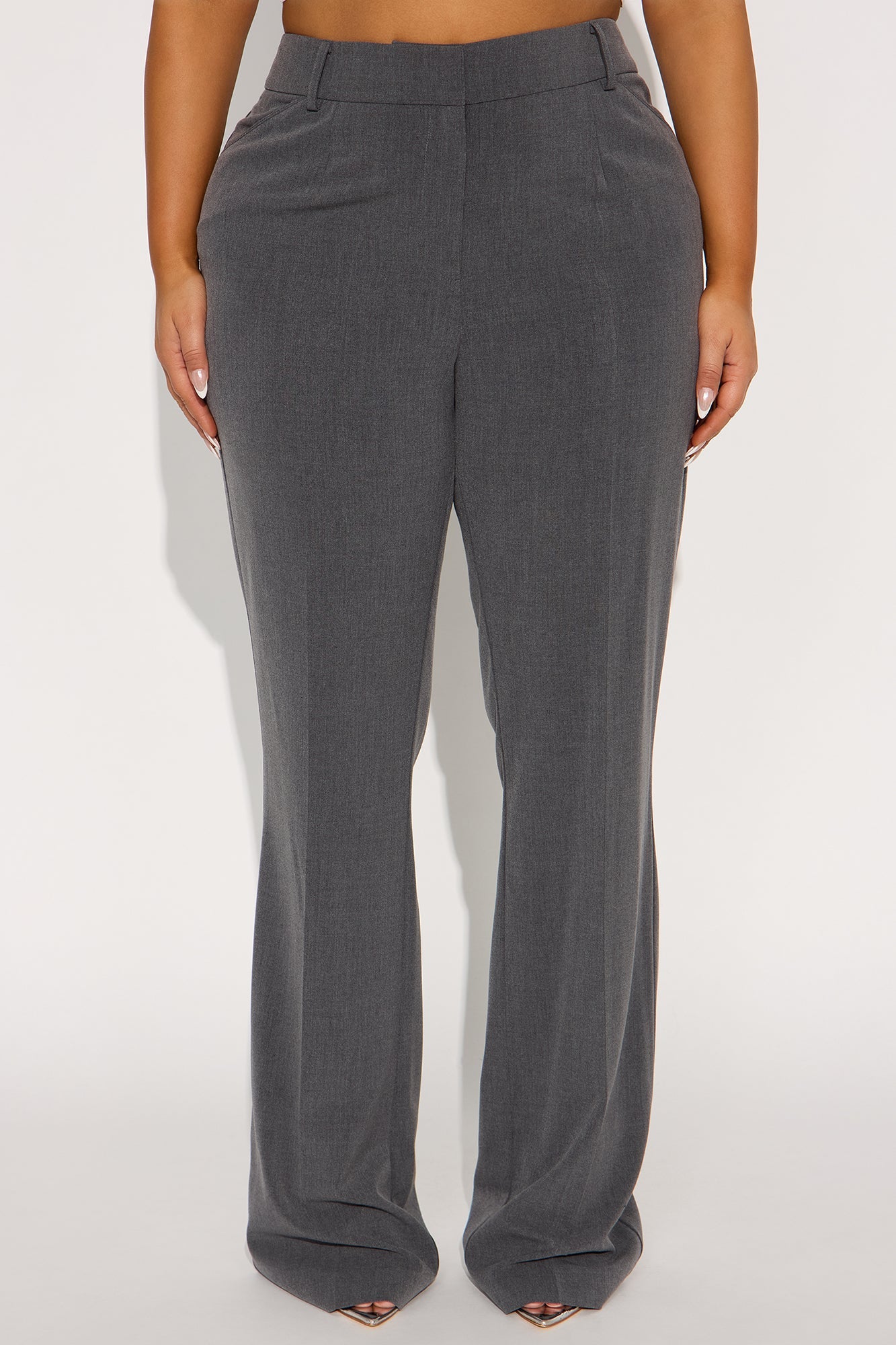 Tall Tasha Dressy High Rise Pants - Charcoal