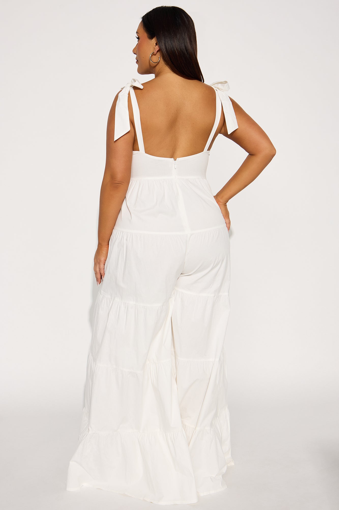 Bottomless Mimosas Poplin Jumpsuit - White