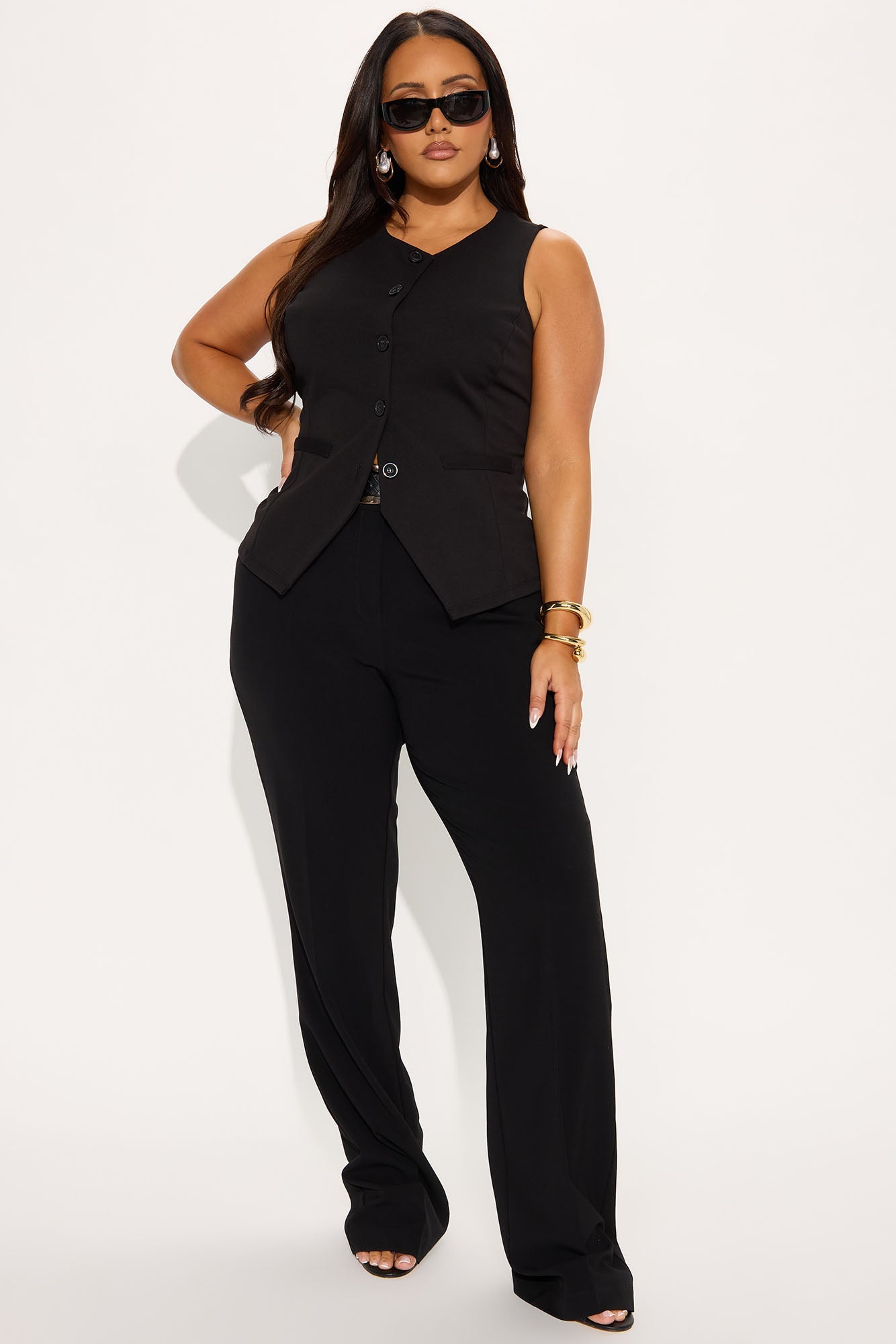 Tall Tasha Dressy High Rise Pants - Black
