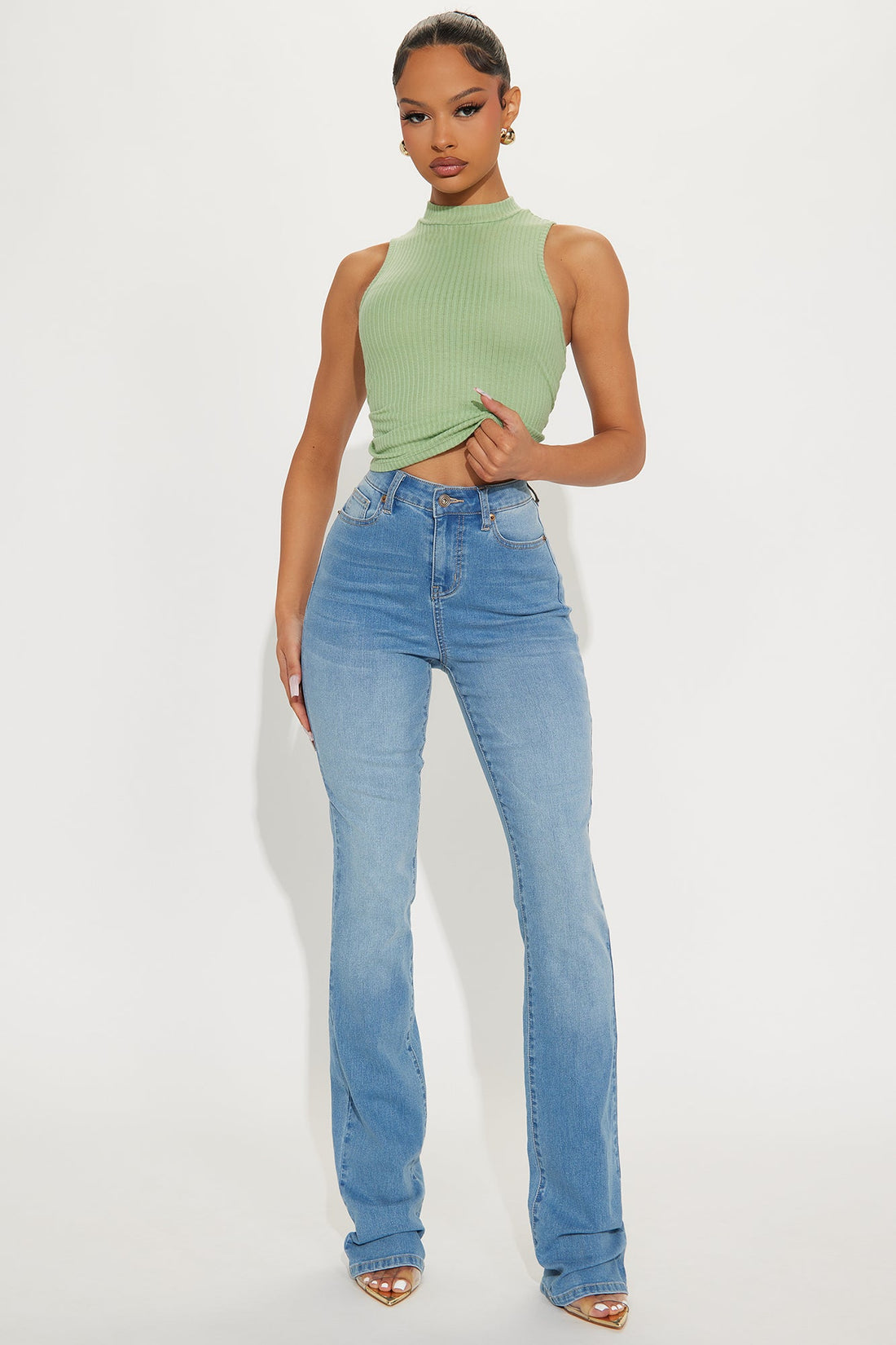 Tall Houston Curvy Stretch Bootcut Jean - Medium Wash