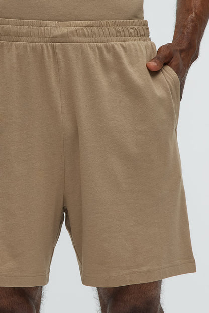Essential Modal Lounge Shorts - Taupe
