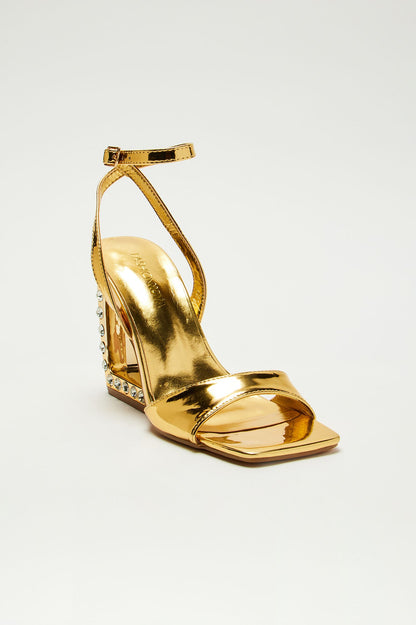 Midnight Muse Wedges - Gold