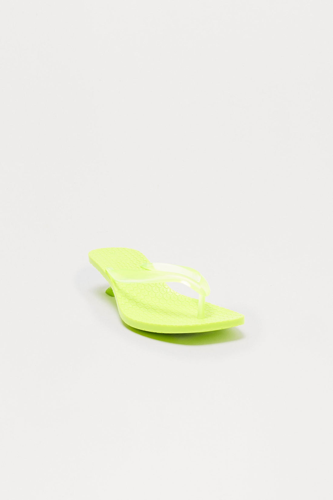 Mimosa Thong Kitten Heels - Neon Green