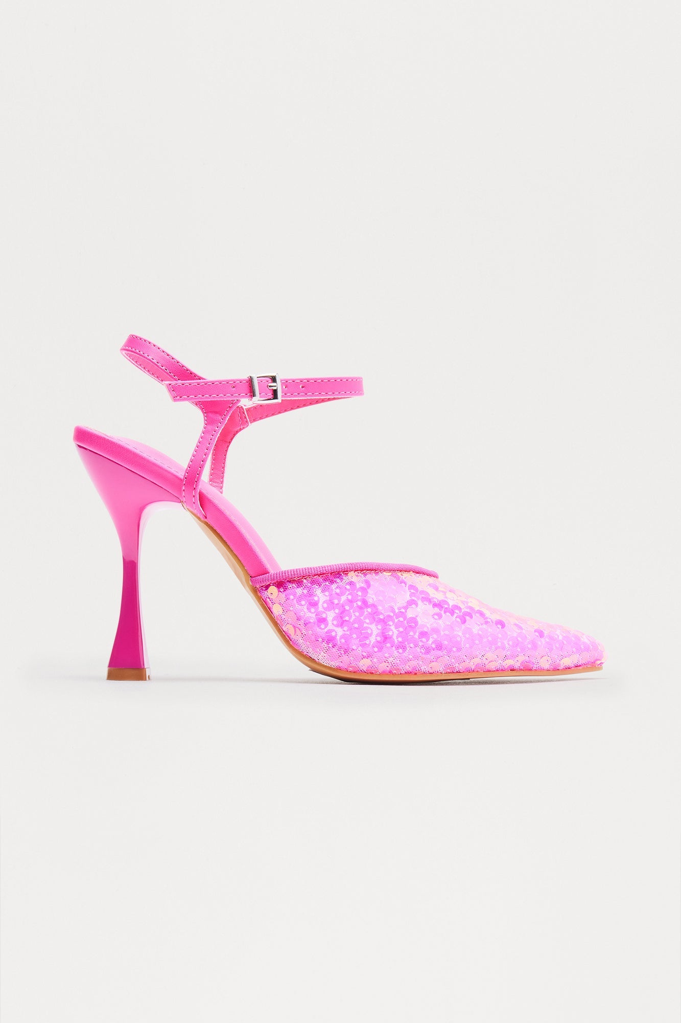 Glitz Sequin Pumps - Pink