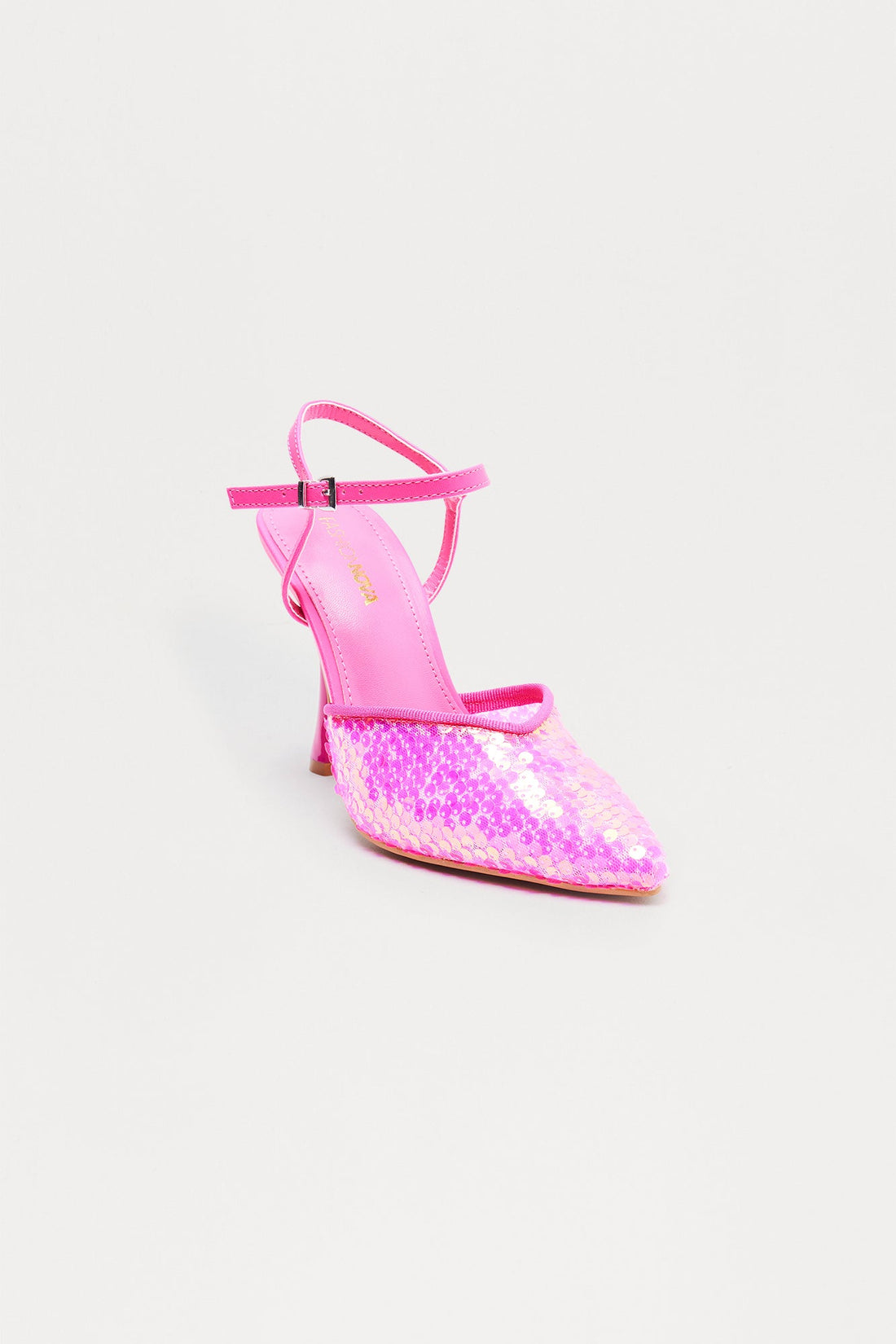 Glitz Sequin Pumps - Pink