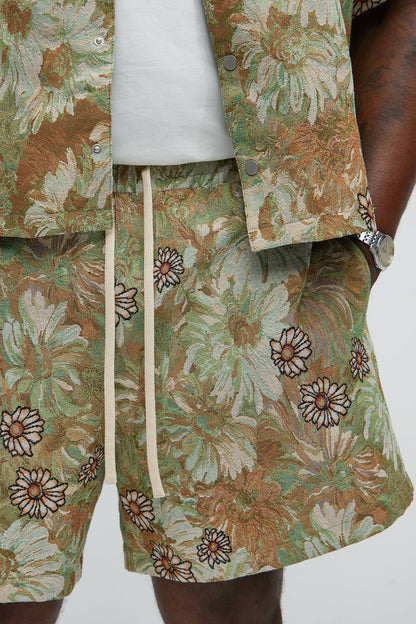 Judas Tapestry Shorts - Green/combo