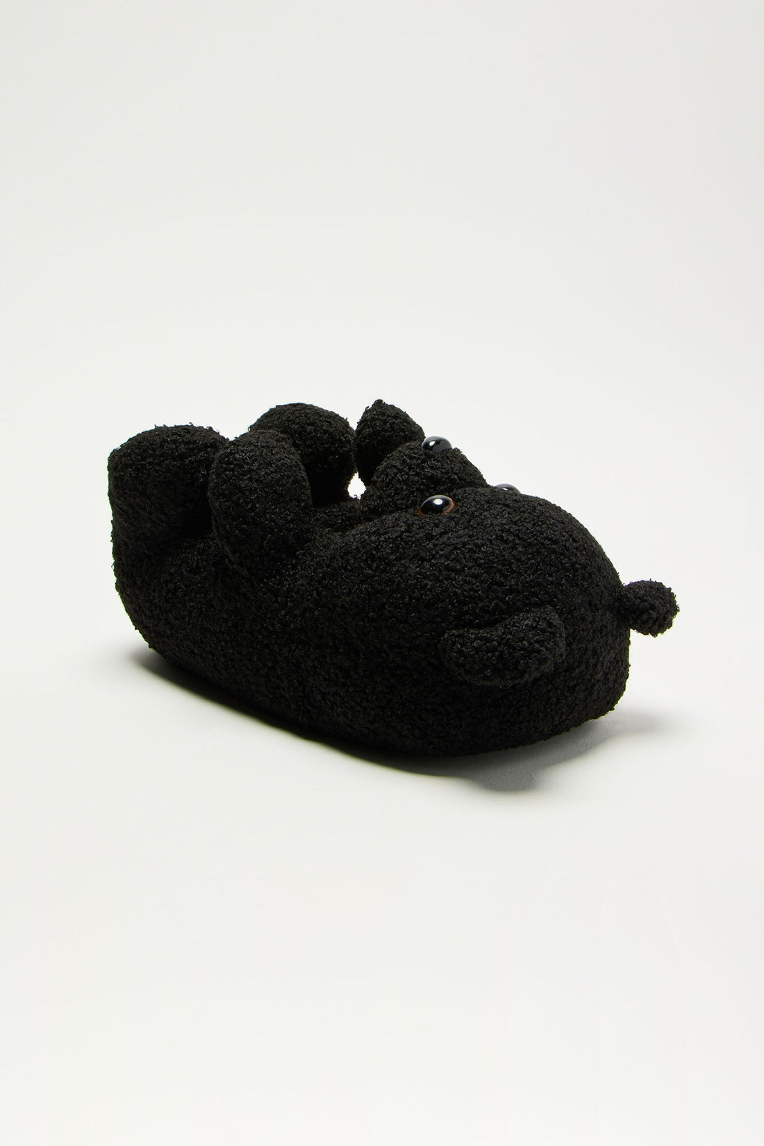 Beary Cute Sherpa Slippers - Black