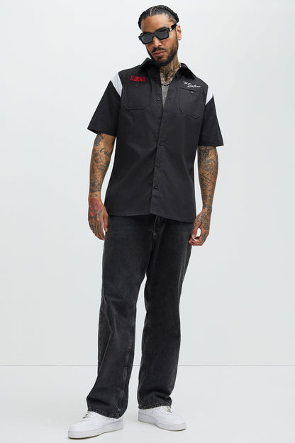 Scarface Tony Montana Mechanics Shirt - Black