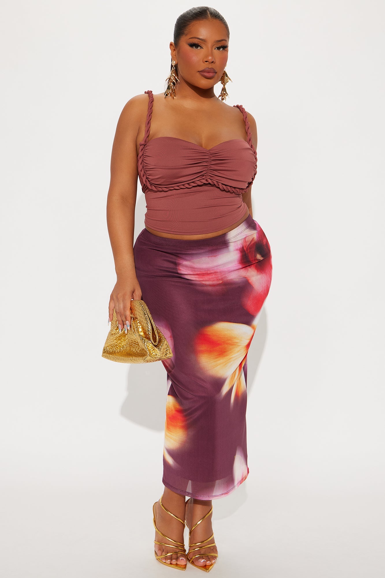 My Love For You Mesh Midi Skirt - Multi Color