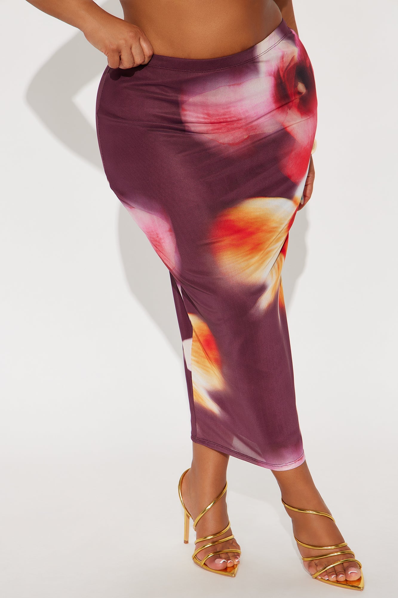 My Love For You Mesh Midi Skirt - Multi Color
