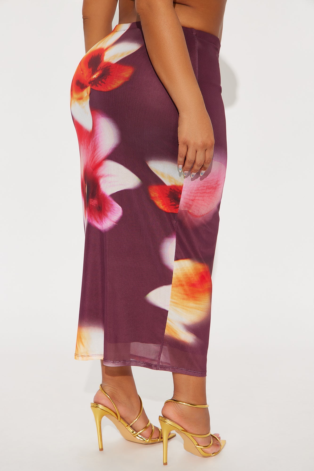 My Love For You Mesh Midi Skirt - Multi Color