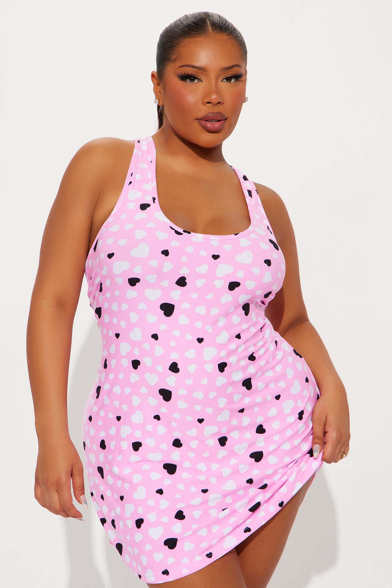 Crazy For Love PJ Sleep Dress - Pink