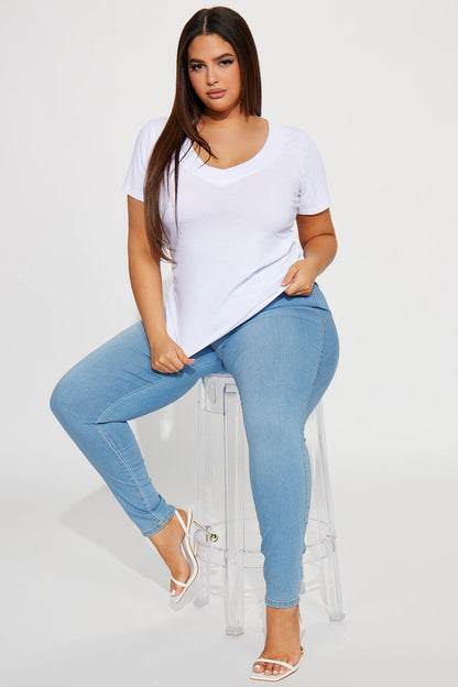 Not On My Level Top - White