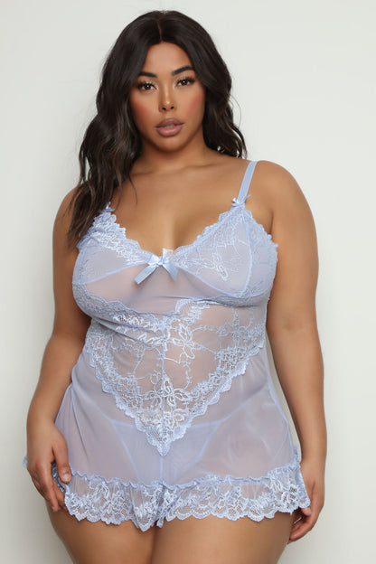 Best You Ever Had Babydoll - Light Blue