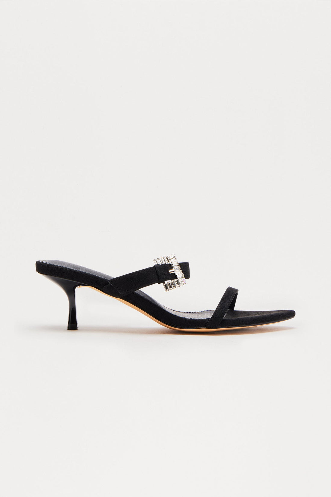 Brinwood Jewel Buckle Mules - Black