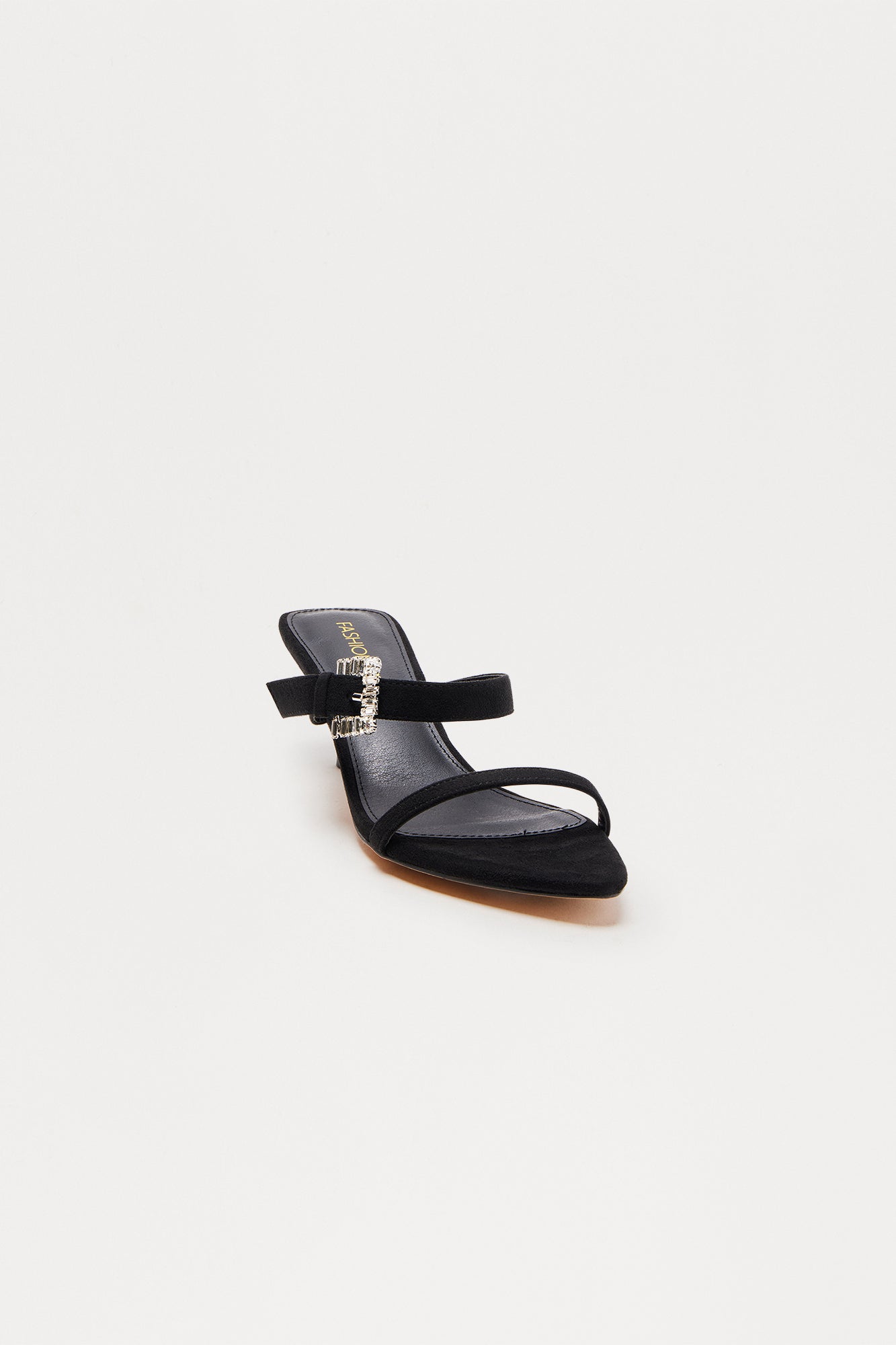 Brinwood Jewel Buckle Mules - Black