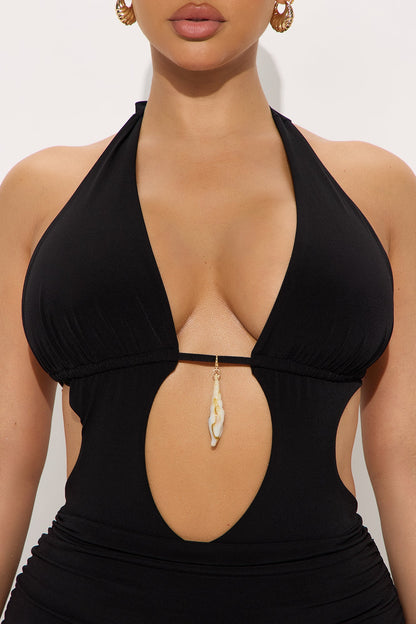 Seductive Getaway Jumpsuit - Black