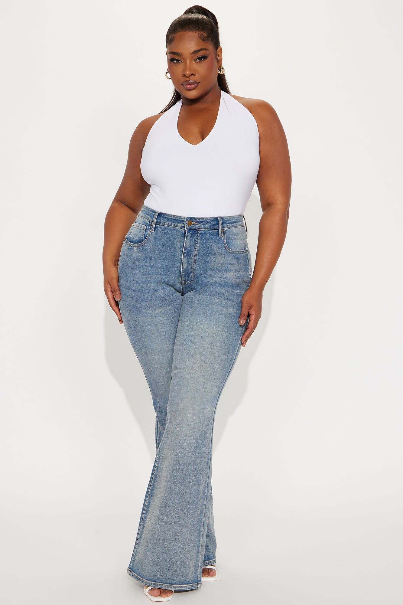 Tall Gemma Sculpting Stretch Flare Jeans - Vintage Wash