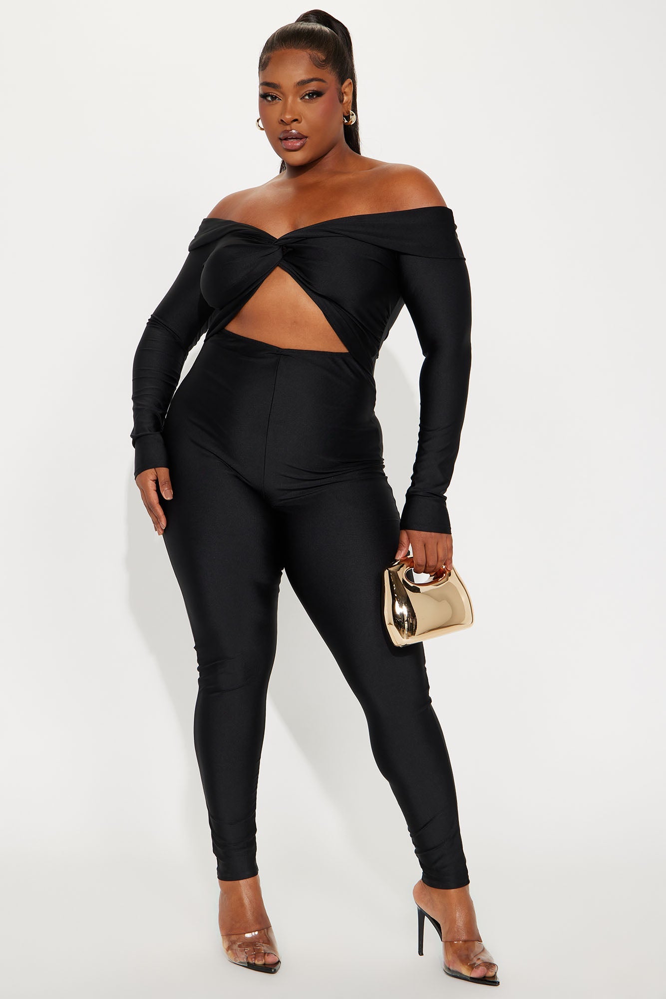 Take Me Dancing Jumpsuit - Black
