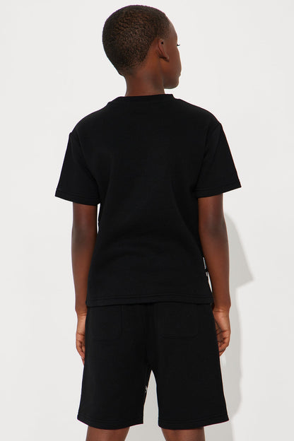 Mini Tyson Barbed Wire Short Sleeve Tee - Black