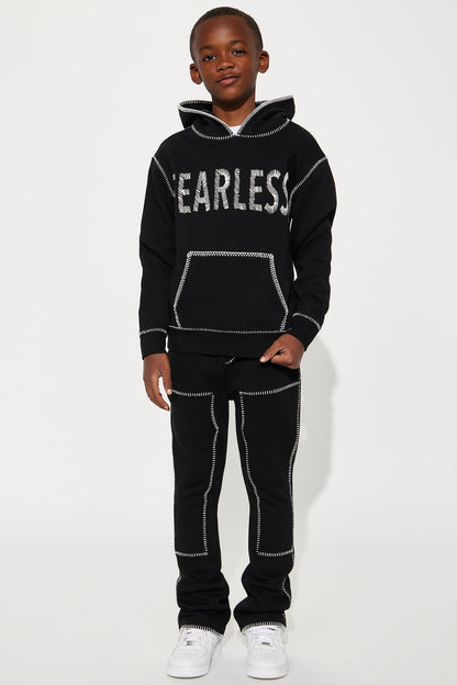 Mini Tyson Stitch Hoodie - Black