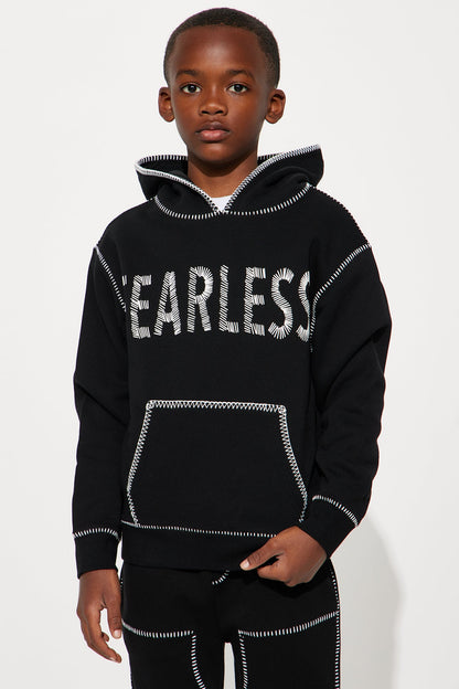 Mini Tyson Stitch Hoodie - Black