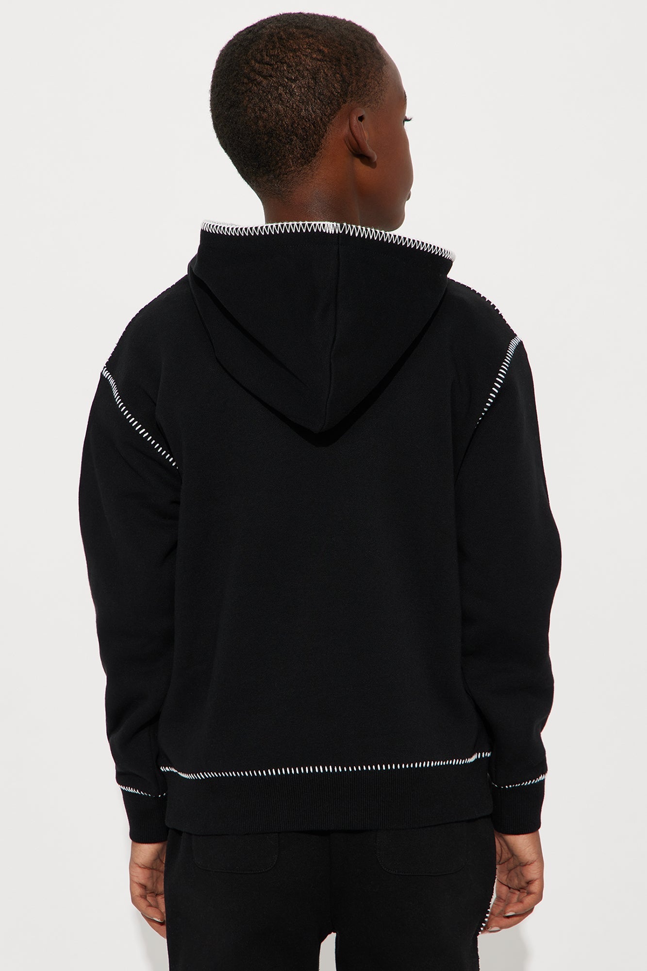 Mini Tyson Stitch Hoodie - Black