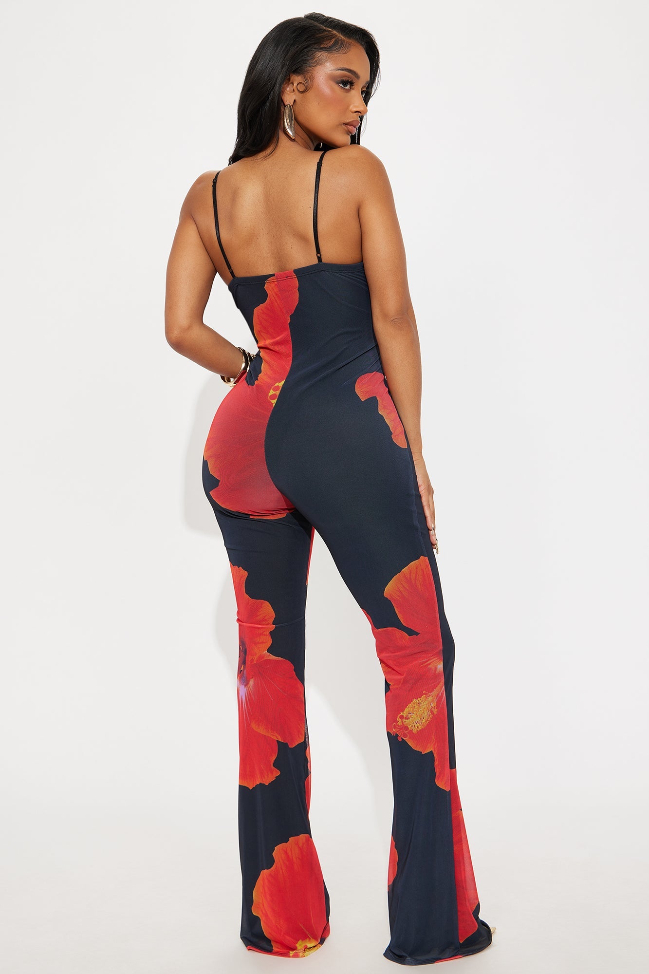 Resort Ready Mesh Jumpsuit - Black/combo