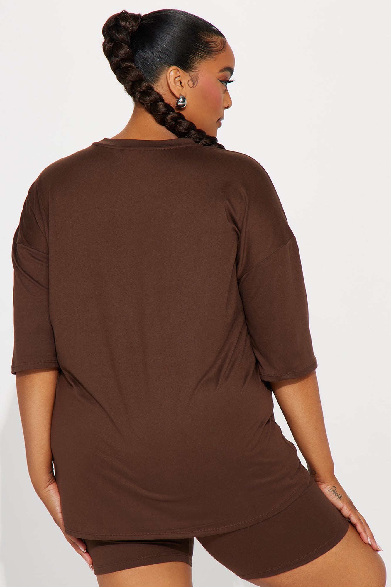 Weekend Vibes Short Set - Chocolate