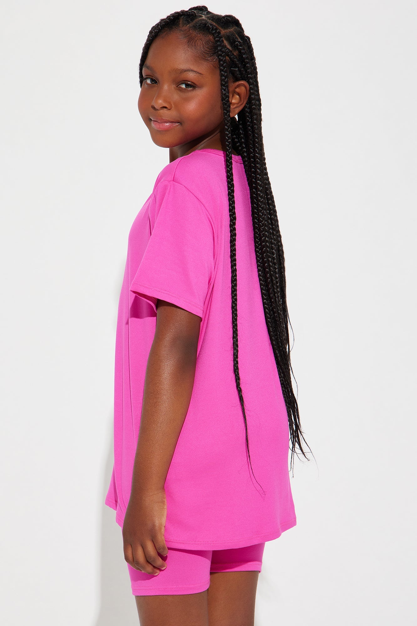 Mini Weekend Vibes Short Set II - Fuchsia
