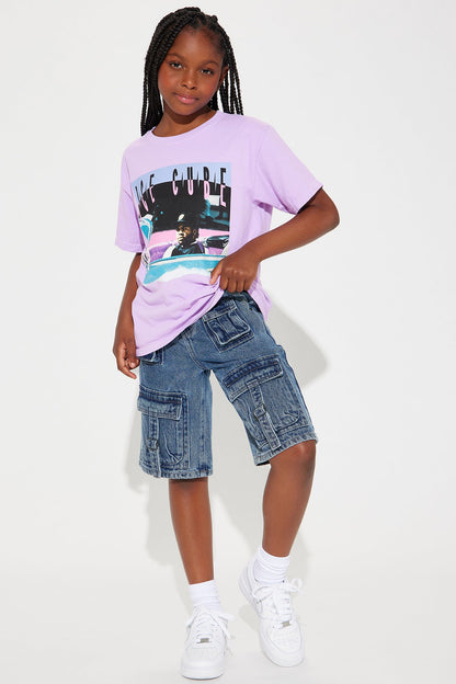 Mini Ice Cube In The Car Tee - Purple