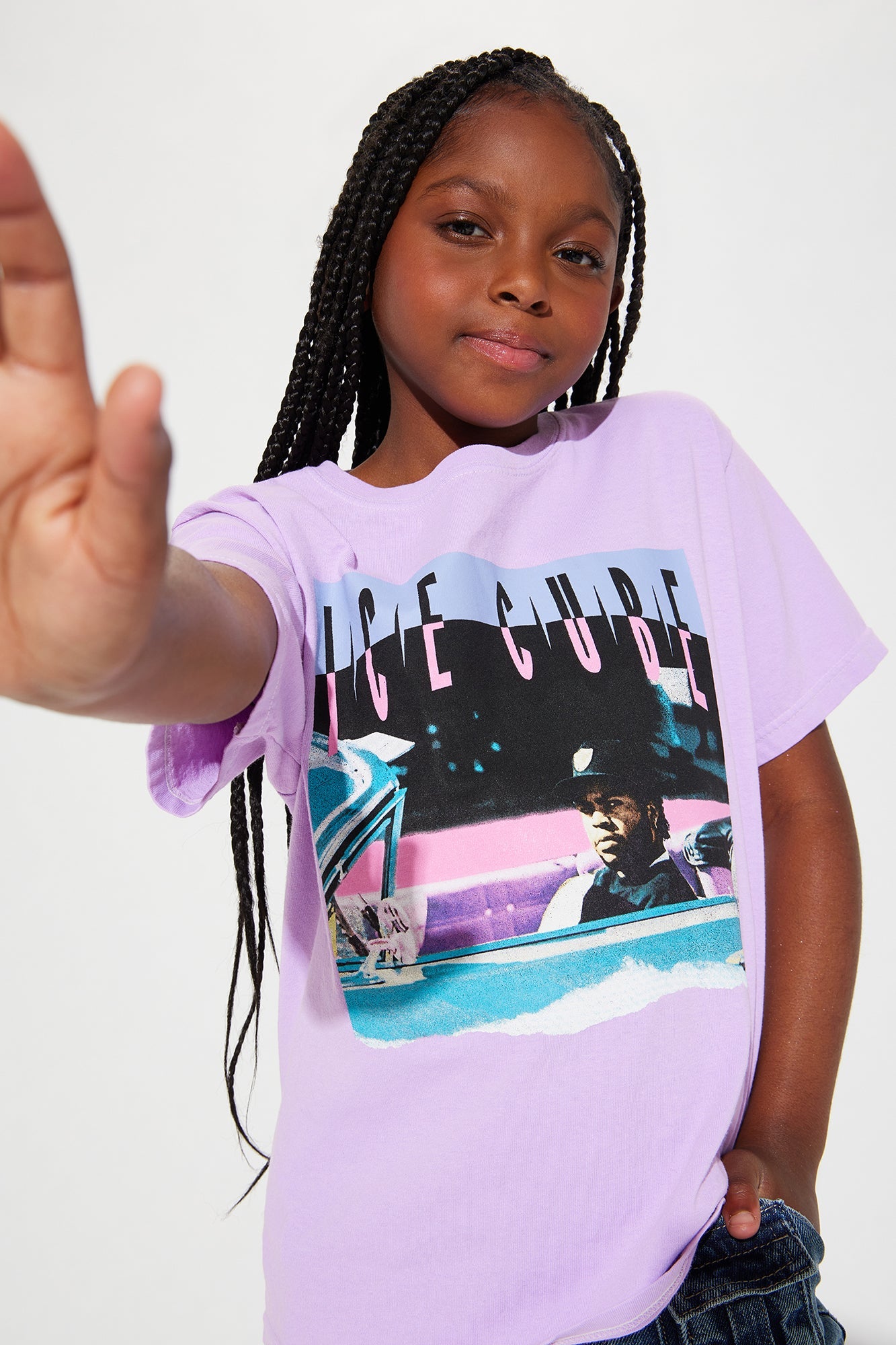Mini Ice Cube In The Car Tee - Purple