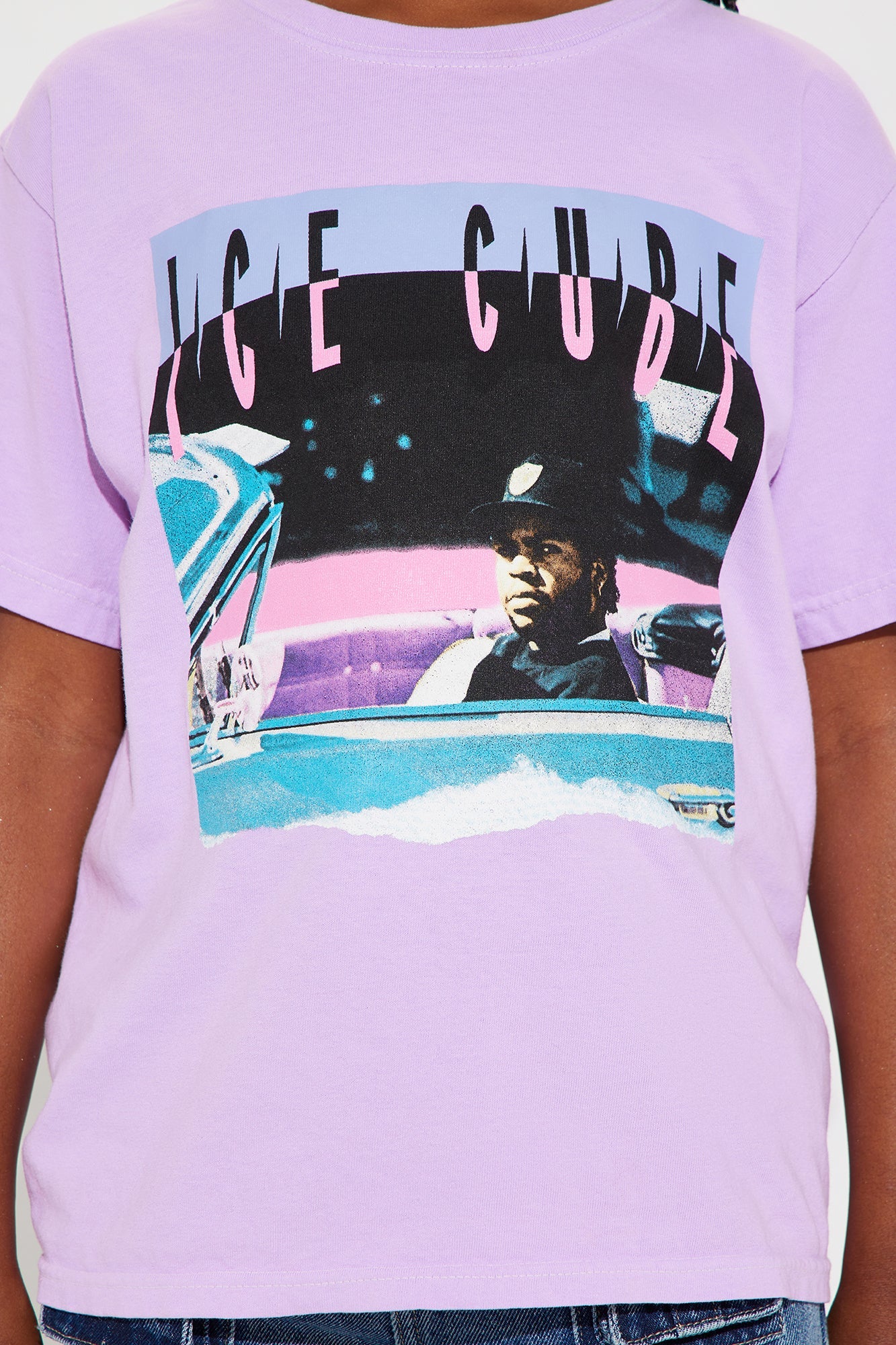 Mini Ice Cube In The Car Tee - Purple