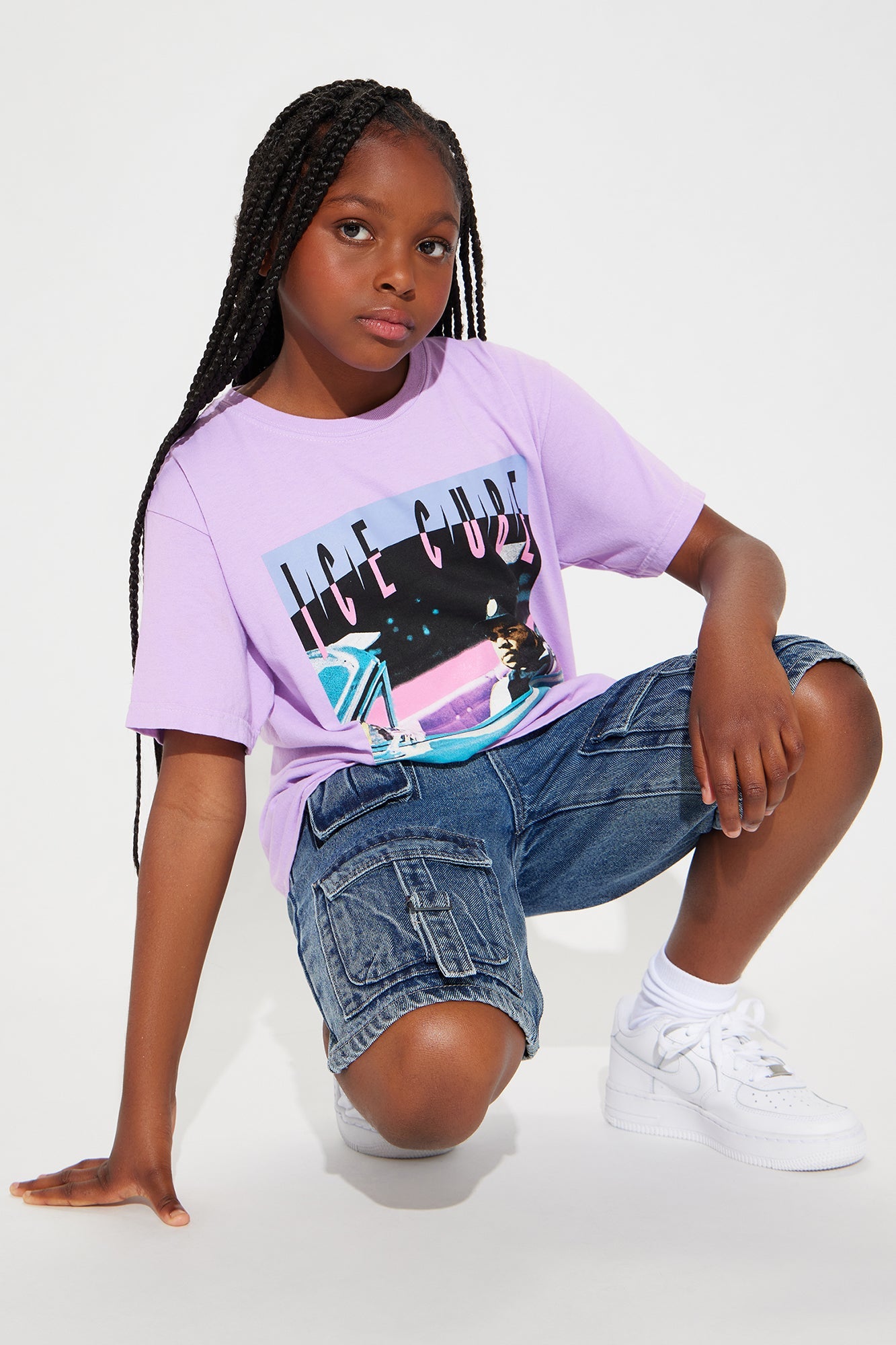 Mini Ice Cube In The Car Tee - Purple